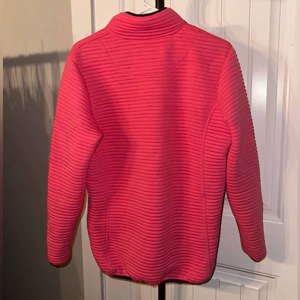 Simply Southern Size Medium Women's Pink Ribbed Pullover Jacket Bow‎ Logo - Picture 6 of 10